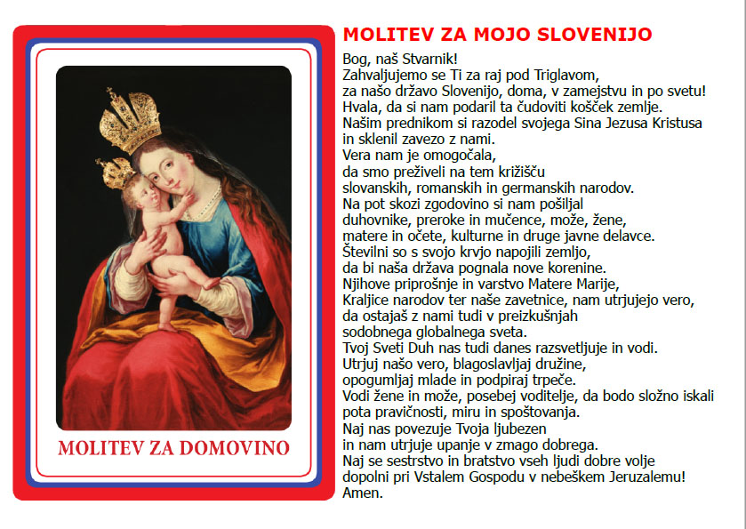 Molitev za mojo Slovenijo